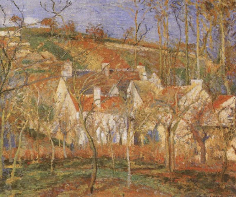 Camille Pissarro The Red Roofs oil painting picture